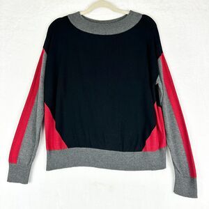 Planet By Lauren G Colorblock Sweater One Size Pima Cotton Modal